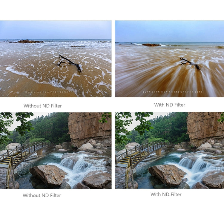 RUIGPRO for GoPro HERO10 Black / HERO9 Black Professional 52mm 52mm 10 in 1 UV+ND2+ND4+ND8+Star 8+ +CPL+Yellow/Red/Purple+10X Close-up Lens Filter with Filter Adapter Ring & Lens Cap