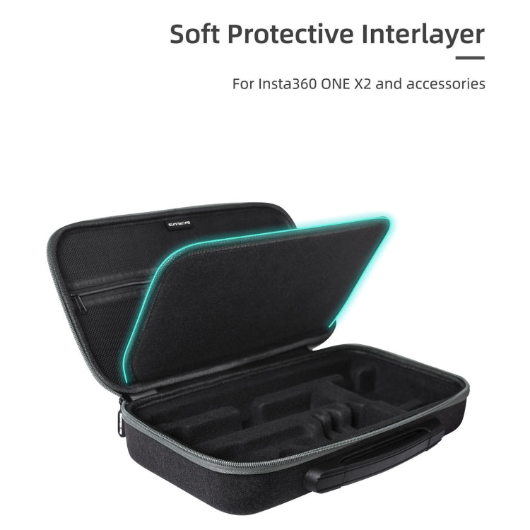 Sunnylife IST-B193 Storage Bag Case Handbag for Insta360 ONE X2 / X, For Insta360 ONE X2 / X