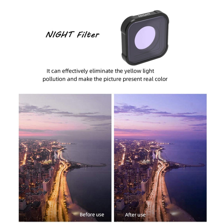 JSR KB Series STAR+MCUV+NIGHT+Diving Red+Diving Pink+ND8+ND16+ND32 Lens Filter for GoPro HERO13 Black /12 Black /11 Black /10 Black /9 Black, 8-in-1