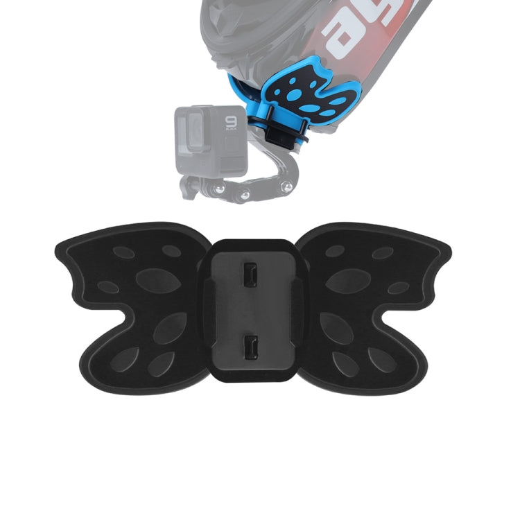 Butterfly Helmet Mount Adapter for GoPro, Insta360, DJI and Other Action Cameras, Butterfly Helmet Mount