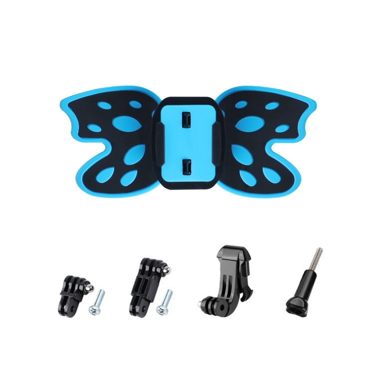 Butterfly Helmet Mount Adapter with 3-Way Pivot Arm & J-Hook Buckle & Long Screw for GoPro, Insta360, DJI and Other Action Cameras, Butterfly Helmet Mount with Pivot Arm & J-Hook Buckle