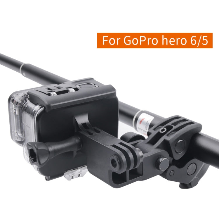 Clamp Mount Connecting Adapter Kit with Waterproof Back Cover for GoPro HERO6 /5, Clamp Mount