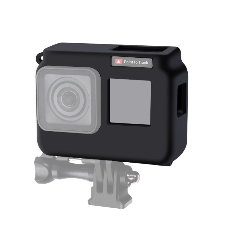 For Insta360 One R 4K with Frame Shockproof Silicone Protective Case with Lens Cap Cover, 4K Case + Lens Cap