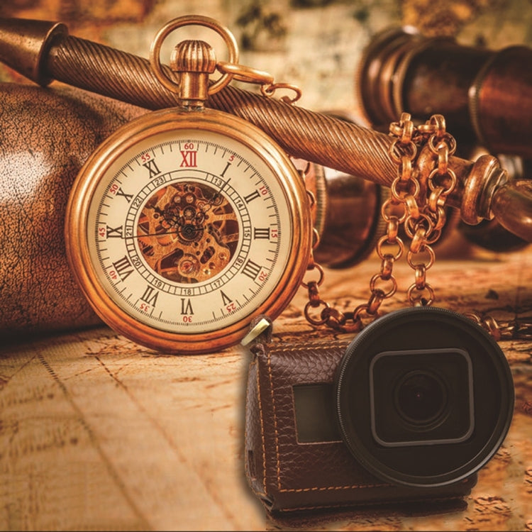 For GoPro HERO4 Litchi Texture Genuine Leather Protective Case with Sling, Litchi Texture (Brown), Litchi Texture (Black)