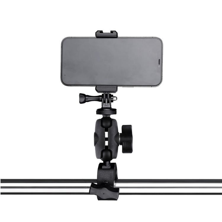 360 Rotation Adjustable Action Camera Clamp Plier Base Holder with Phone Clamp, Plier Base Holder + Phone Clamp