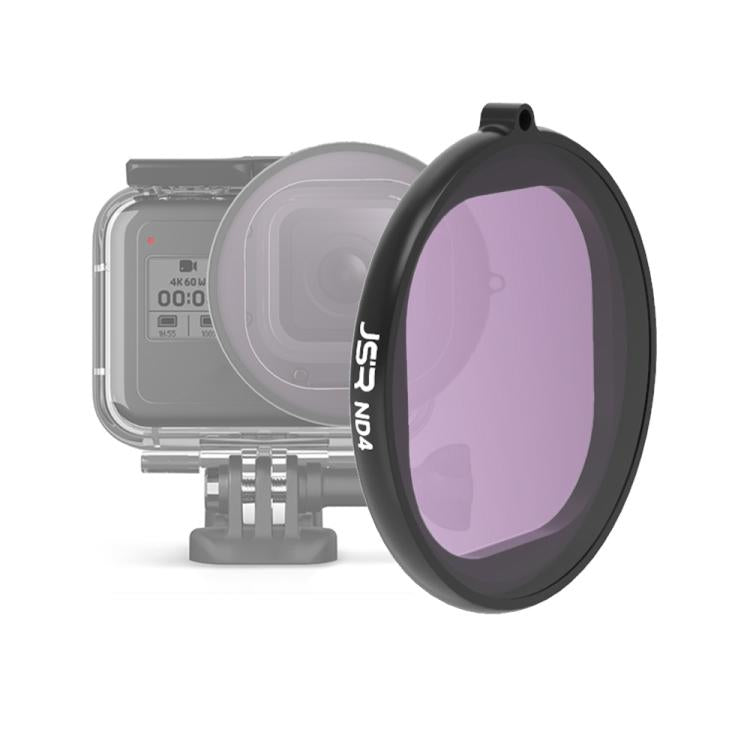 JSR Round Housing ND4 Lens Filter for GoPro HERO8 Black, ND4 Lens
