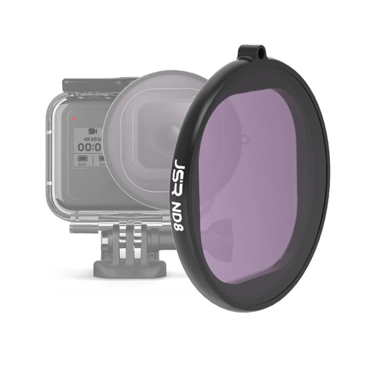 JSR Round Housing ND8 Lens Filter for GoPro HERO8 Black, ND8 Lens
