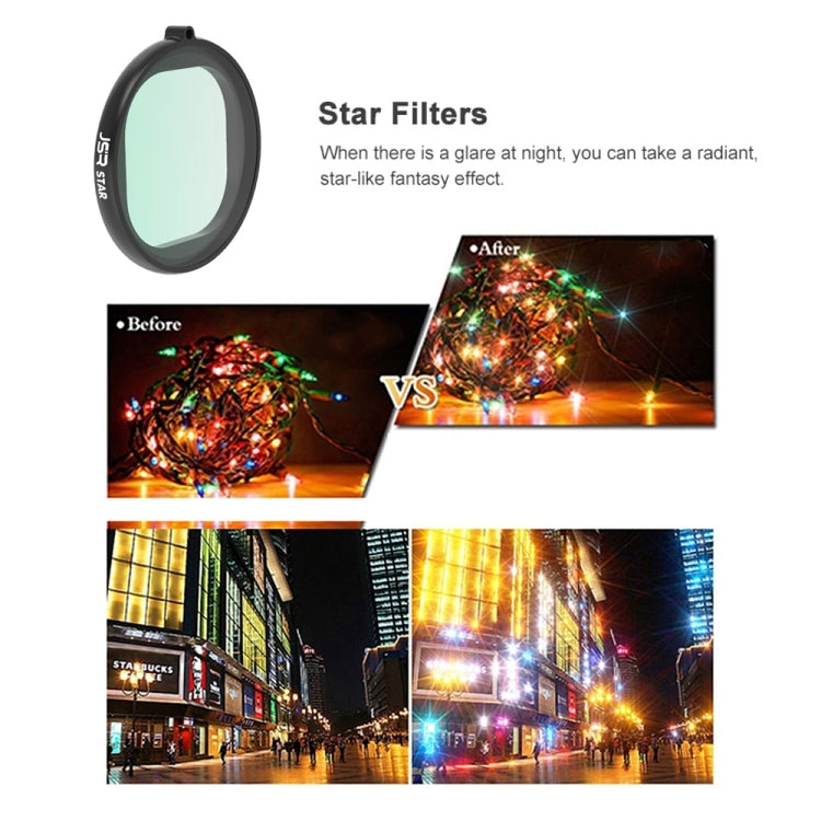 JSR Round Housing Star Effect Lens Filter for GoPro HERO8 Black, Star Effect Lens