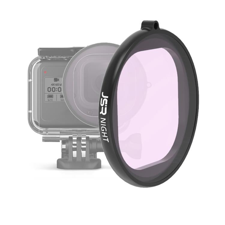JSR Round Housing NIGHT Lens Filter for GoPro HERO8 Black, NIGHT Lens