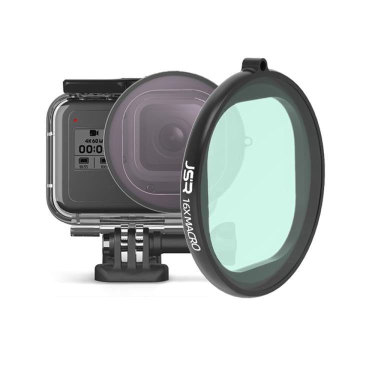 JSR Round Housing 16X Macro Lens Filter for GoPro HERO8 Black, Macro Lens