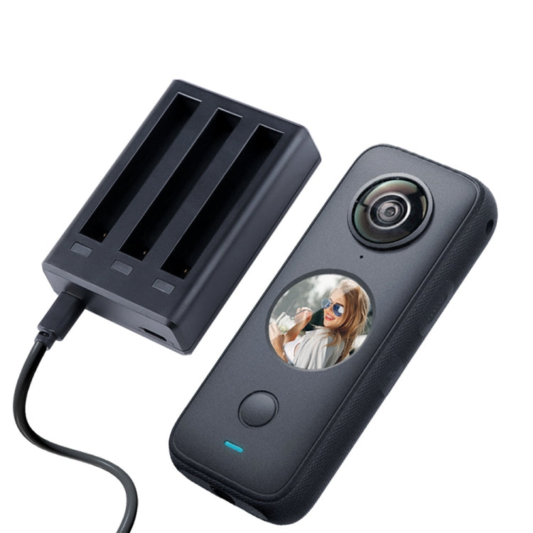 Tri-Slot Batteries Fast Charger for Insta360 One X2, For Insta360 One X2 Tri-Slot Batteries