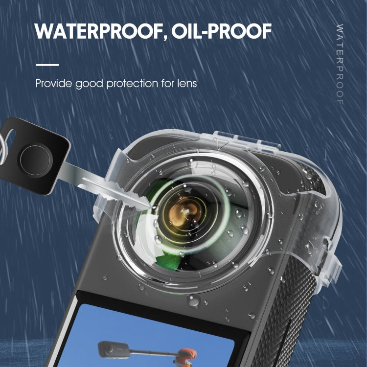 For Insta360 X3 STARTRC No Disassembly Transparent Lens Protection Cover, For Insta360 X3