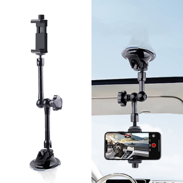 37cm Single Suction Cup Articulating Friction Magic Arm Phone Clamp Mount, 37cm