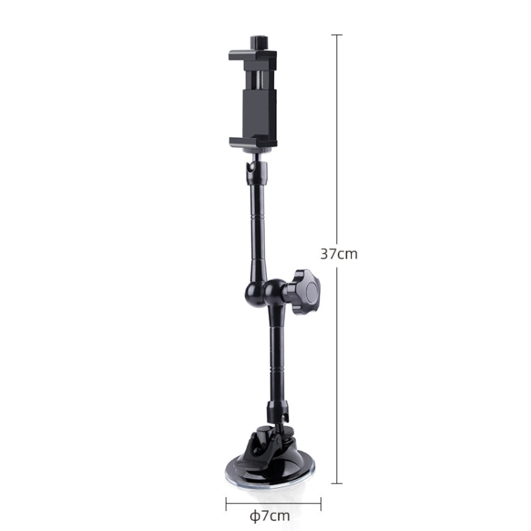 37cm Single Suction Cup Articulating Friction Magic Arm Phone Clamp Mount, 37cm
