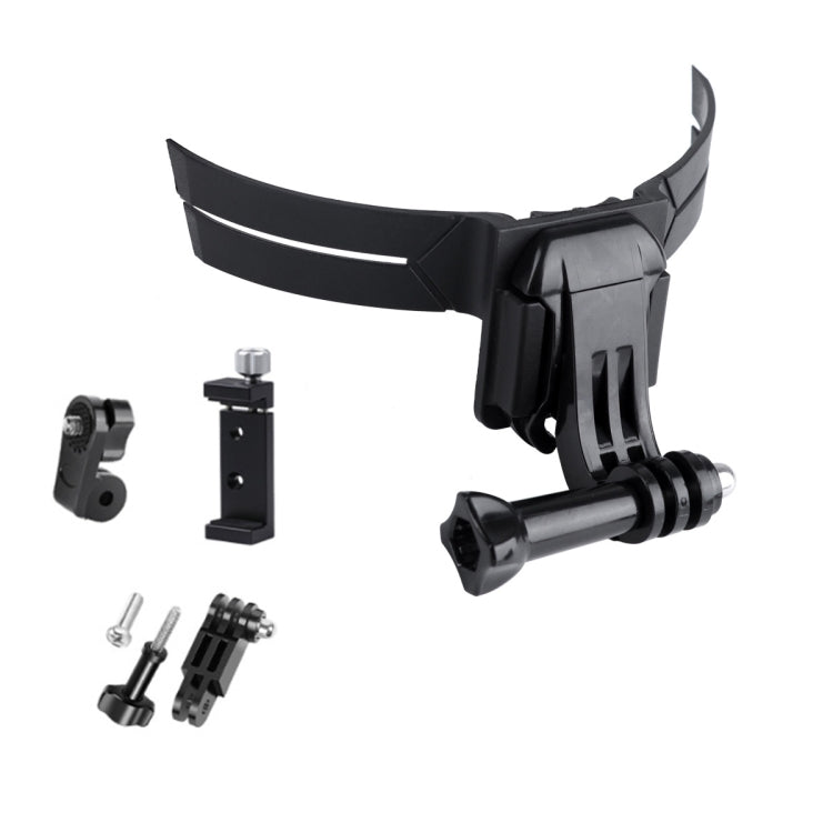 RUIGPRO Action Camera Phone Helmet Mount Kit with J-Hook Buckle & Metal Phone Clamp & Adapter, Phone Helmet Mount Kit
