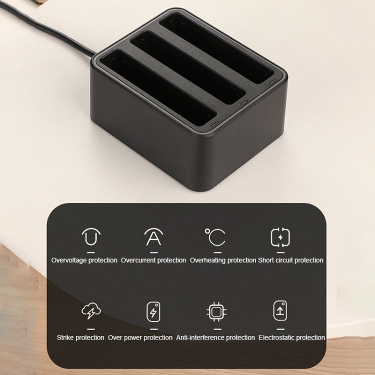 For Insta360 X4 Tri-Slot Batteries Fast Charger, For Insta360 X4