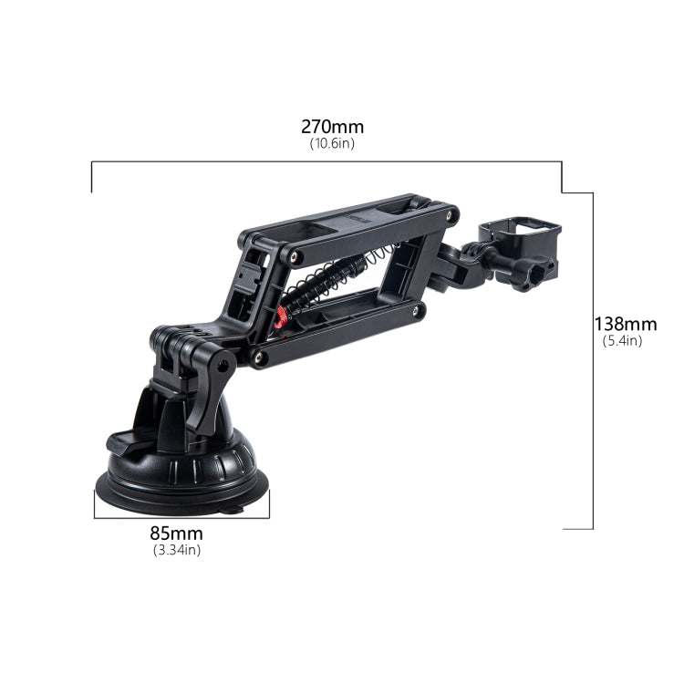 STARTRC Action Camera Suction Cup Car Mount Shock Absorbing Arm, Suction Cup Absorbing Arm