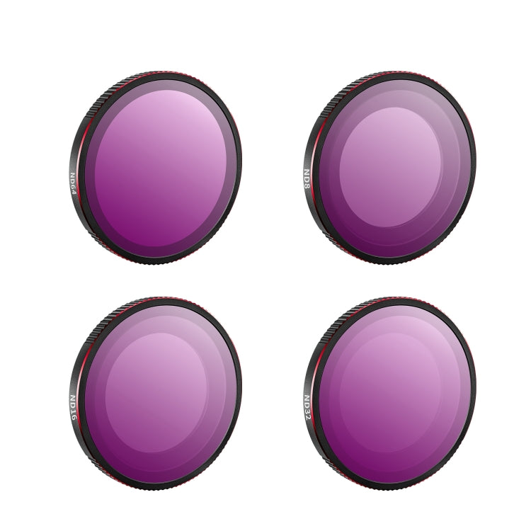 For Insta360 GO3S STARTRC 4 in 1 ND8 ND16 ND32 ND64 Camera Lens Filter, ND8 ND16 ND32 ND64