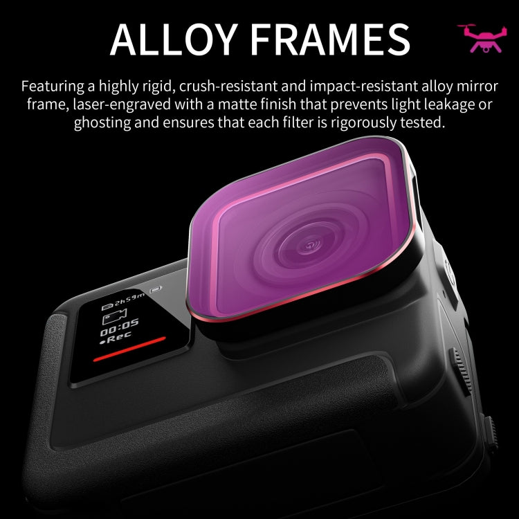 For Insta360 Ace / Ace Pro STARTRC 4 in 1 ND8 ND16 ND32 Camera Lens Filter, For Insta360 Ace / Ace Pro