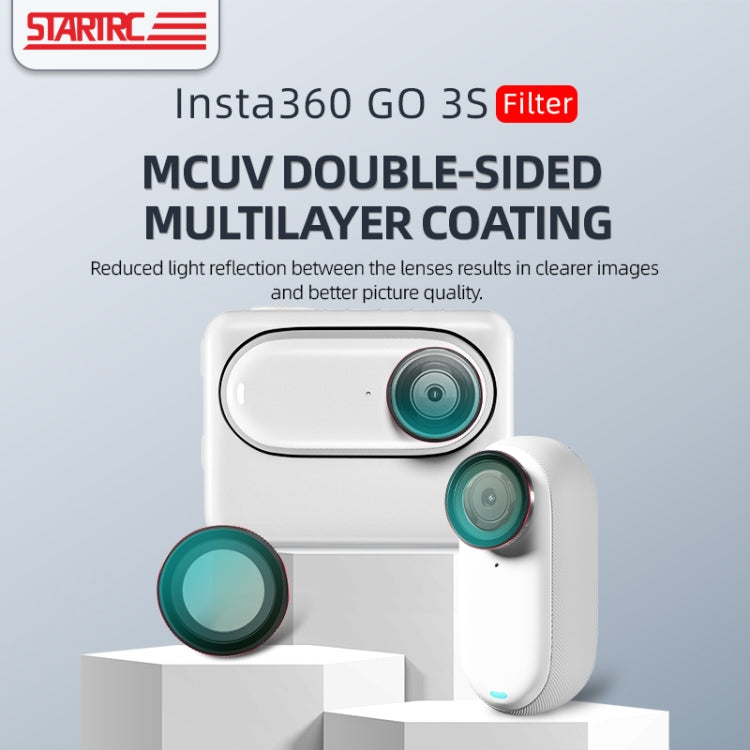 For Insta360 GO 3S STARTRC MCUV Camera Lens Filter, MCUV