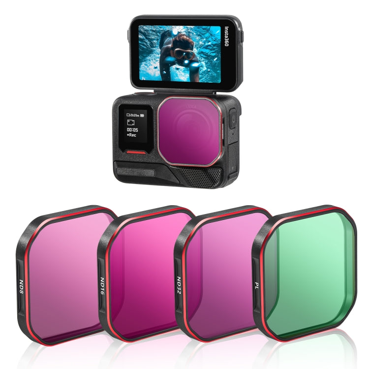 For Insta360 Ace Pro 2 STARTRC 4 in 1 PL ND8 ND16 ND32 Camera Lens Filter, For Insta360 Ace Pro 2