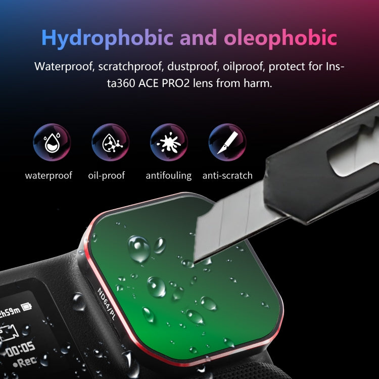 For Insta360 Ace Pro 2 STARTRC 4 in 1 PL ND8 ND16 ND32 Camera Lens Filter, For Insta360 Ace Pro 2