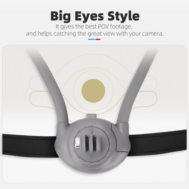 Sunnylife POV Neck Mount Hand Free Video Vlog Neck Selfie Holder with Body Strap, ZJ847