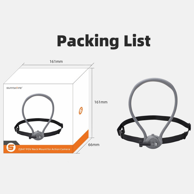 Sunnylife POV Neck Mount Hand Free Video Vlog Neck Selfie Holder with Body Strap, ZJ847