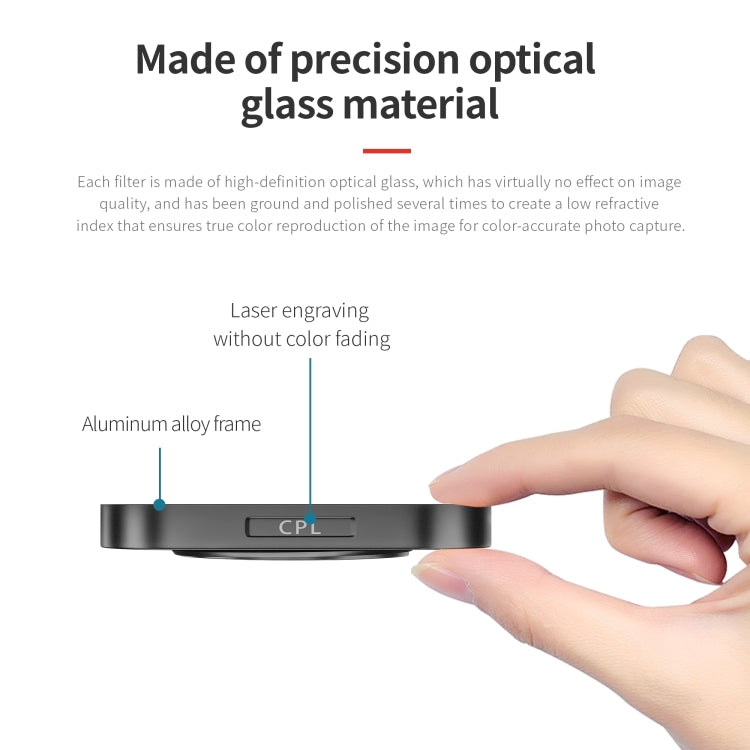 STARTRC 4 in 1 ND8 ND16 ND32 CPL Lens Filter for GoPro HERO13 Black /12 Black /11 Black /10 Black /9 Black, For GoPro HERO13 Black /12 Black /11 Black /10 Black /9 Black
