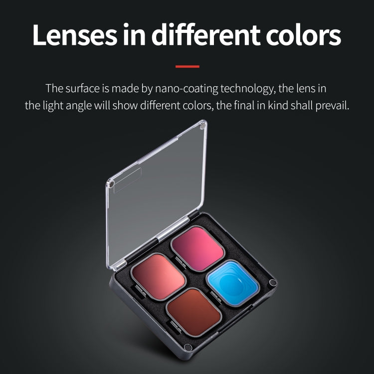 STARTRC 4 in 1 ND8 ND16 ND32 CPL Lens Filter for GoPro HERO13 Black /12 Black /11 Black /10 Black /9 Black, For GoPro HERO13 Black /12 Black /11 Black /10 Black /9 Black