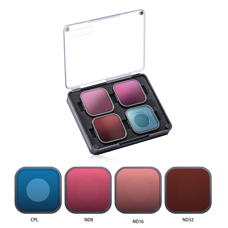 STARTRC 4 in 1 ND8 ND16 ND32 CPL Lens Filter for GoPro HERO13 Black /12 Black /11 Black /10 Black /9 Black, For GoPro HERO13 Black /12 Black /11 Black /10 Black /9 Black