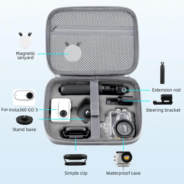 For Insta360 GO 3 / GO 3S BRDRC Portable Storage Box Case, BRDRC Storage Box