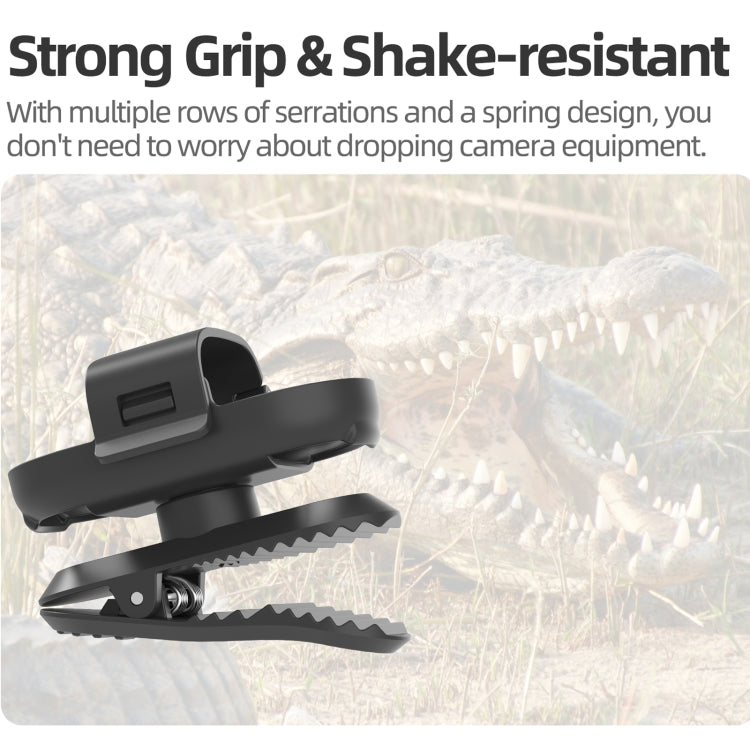 For Insta360 GO3 / GO 3S Sunnylife 360 Degree Rotation Backpack Clip Action Camera Clamp Mount, Rotation Backpack Clip