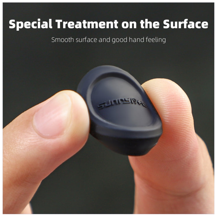 For Insta360 GO 3S Sunnylife 2pcs Black and White Scratch-resistant Lens Protective Cap, Lens Protective Cap