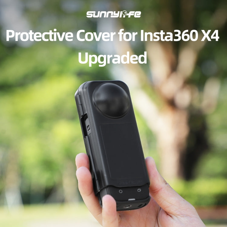 For Insta360 X4 Sunnylife Integrated Lens Screen Camera Cover Protector Screen Protective Case, Lens Screen Protective Cover Compatible Version