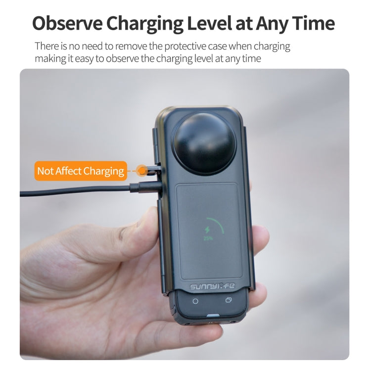 For Insta360 X4 Sunnylife Integrated Lens Screen Camera Cover Protector Screen Protective Case, Lens Screen Protective Cover Compatible Version