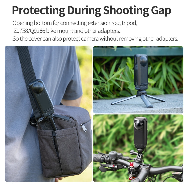 For Insta360 X4 Sunnylife Integrated Lens Screen Camera Cover Protector Screen Protective Case, Lens Screen Protective Cover Compatible Version