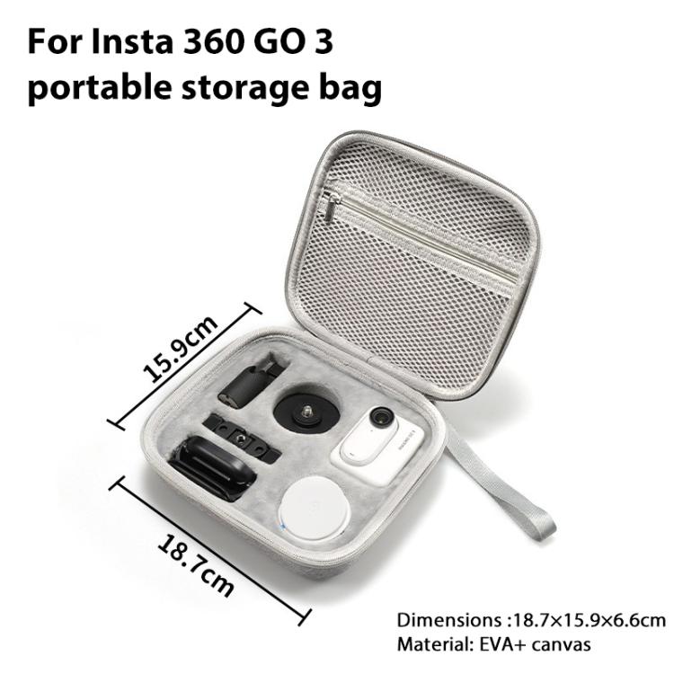 For Insta360 GO 3 / GO 3S Portable EVA Storage Box Case, EVA Storage Box