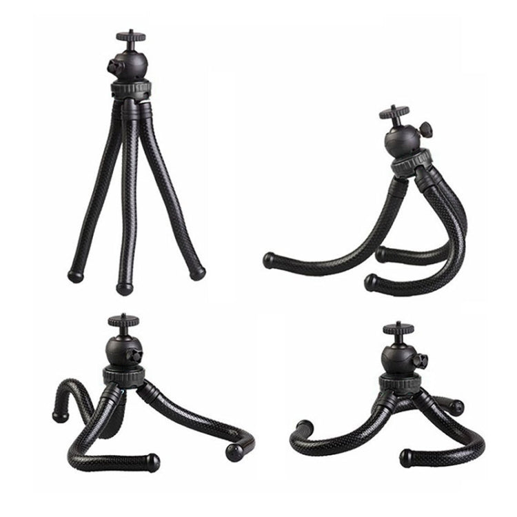 W1 Mini Octopus Flexible Tripod Holder with Ball Head for SLR Cameras, GoPro, Phones, W1
