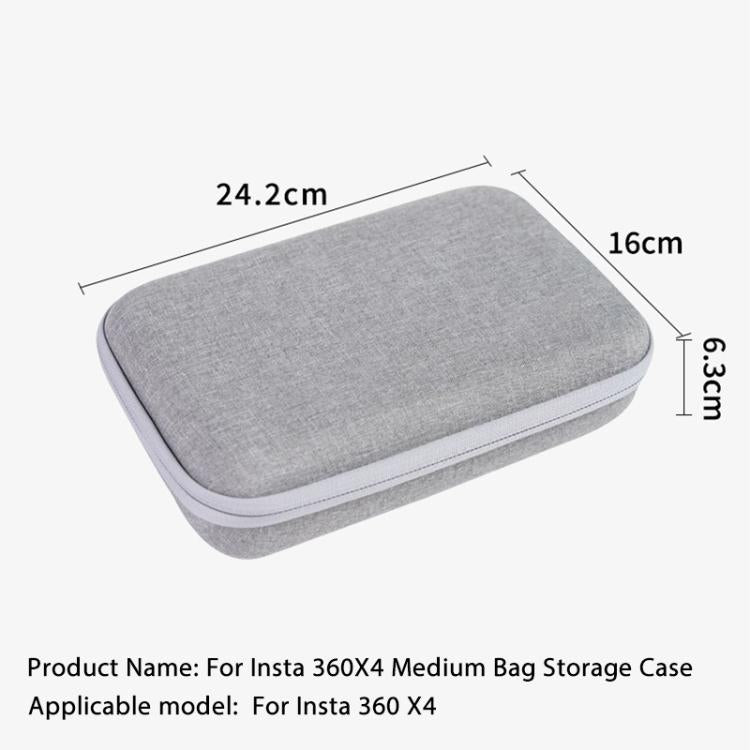 For Insta360 X4 / X5 Carrying Case Portable Storage Bag, Size: 24.2 x 16 x 6.3cm, 24.2 x 16 x 6.3cm