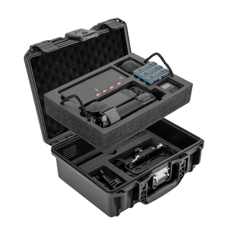 For Insta360 X5 / X4 STARTRC Combination Lock Waterproof PP Dual-layer Suitcase Storage Box, For Insta360 X5 / X4