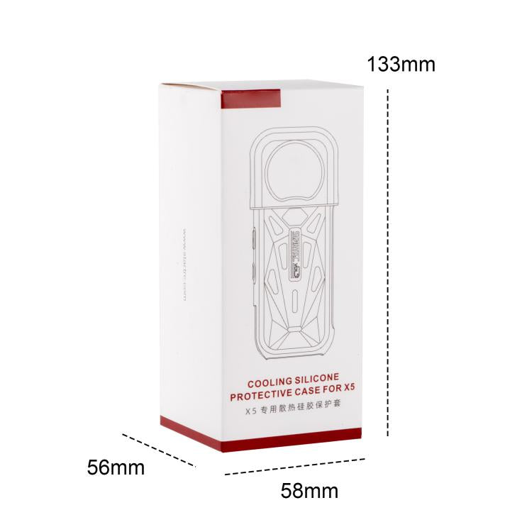 For Insta360 X5 STARTRC Silicone Protective Cover with Lens Cover