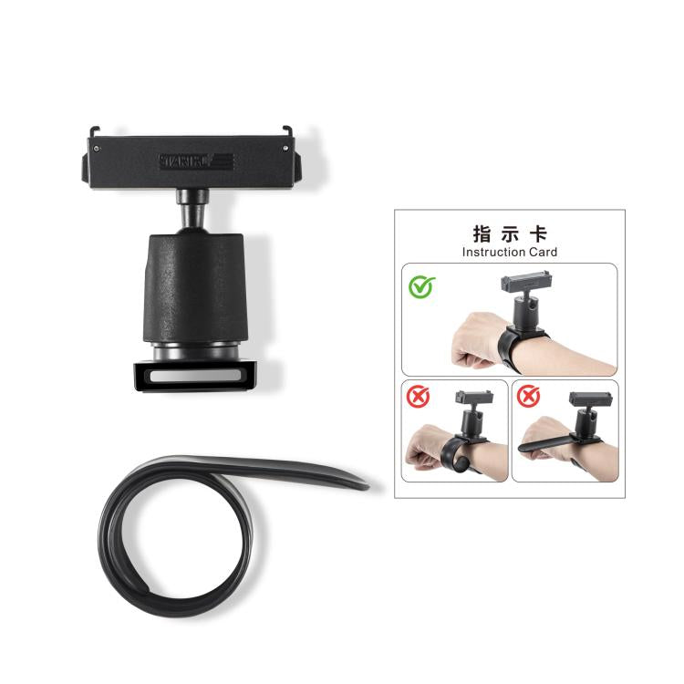 For Insta360 GO 3S / GO 3 STARTRC Silicone Wristband Snap Ring Quick Release Fixed Adapter Mount, Silicone Wristband  Fixed Adapter Mount