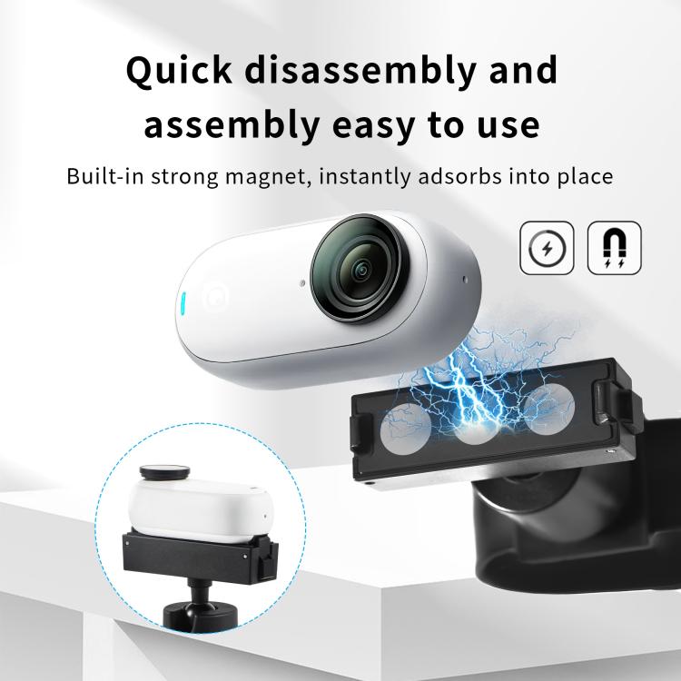 For Insta360 GO 3S / GO 3 STARTRC Silicone Wristband Snap Ring Quick Release Fixed Adapter Mount, Silicone Wristband  Fixed Adapter Mount