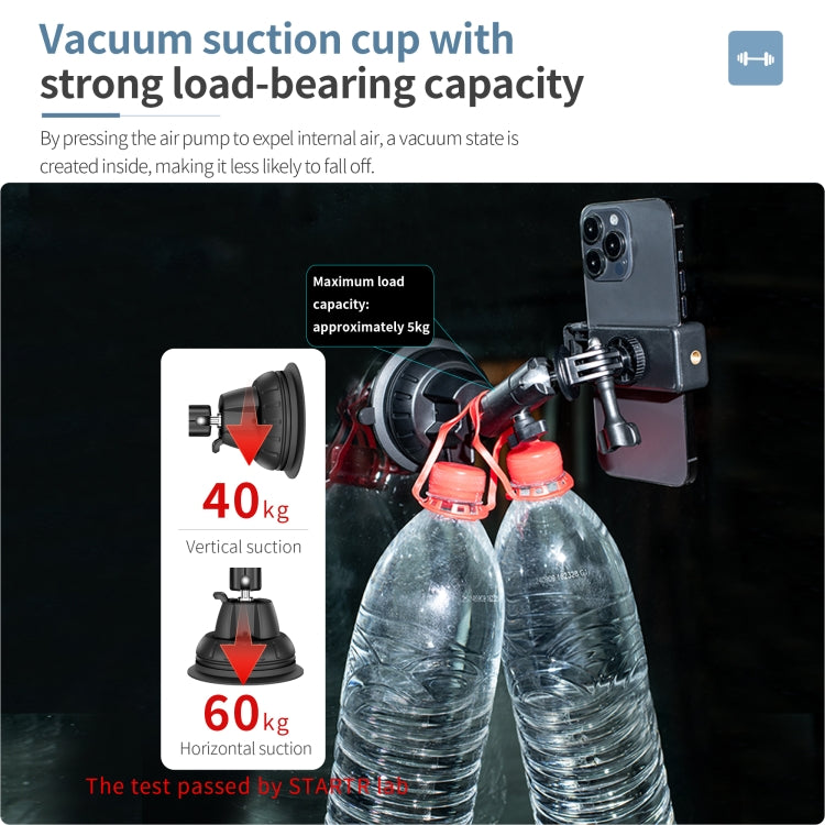 STARTRC Suction Cup Holder Bracket with Phone Clamp, Suction Cup with Phone Clamp