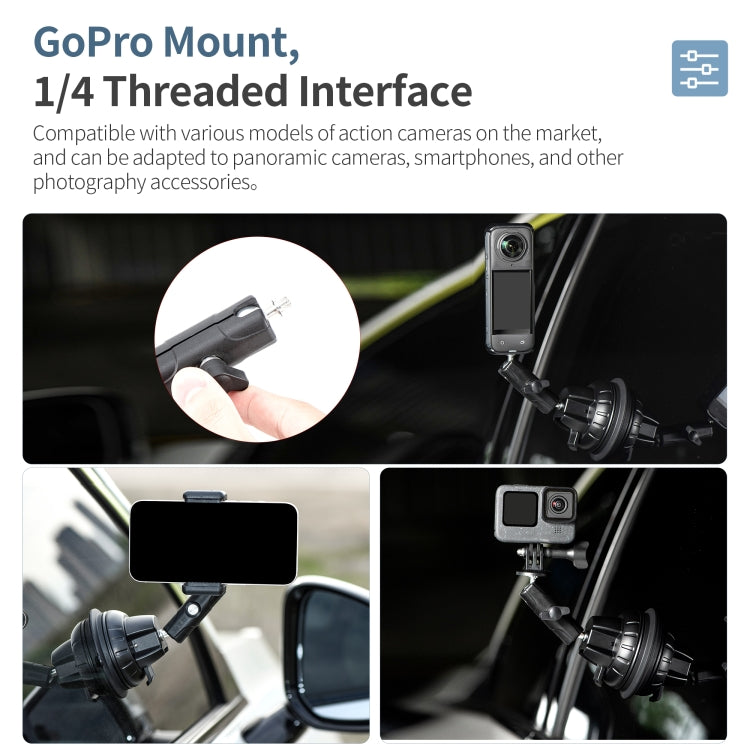 STARTRC Suction Cup Holder Bracket with Phone Clamp, Suction Cup with Phone Clamp