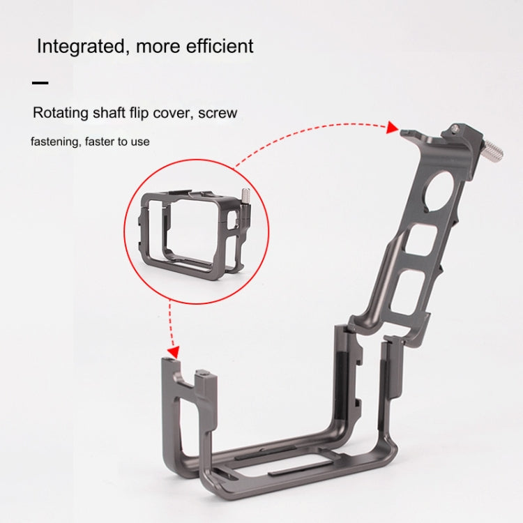 For Insta360 Ace Pro / Ace Aluminum Alloy Metal Rabbit Cage Frame, Aluminum Alloy Cage