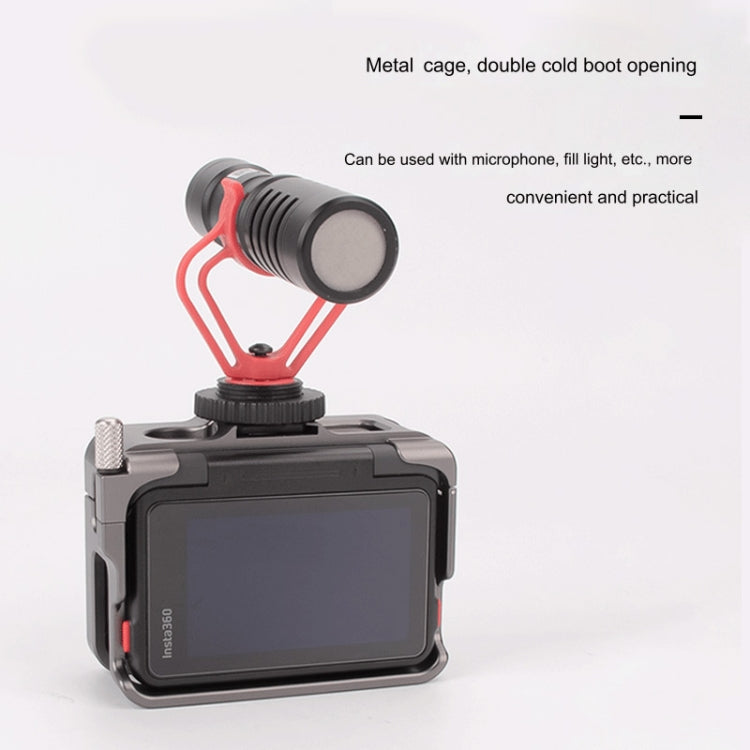 For Insta360 Ace Pro / Ace Aluminum Alloy Metal Rabbit Cage Frame, Aluminum Alloy Cage