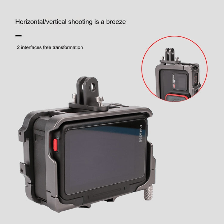 For Insta360 Ace Pro / Ace Aluminum Alloy Metal Rabbit Cage Frame, Aluminum Alloy Cage