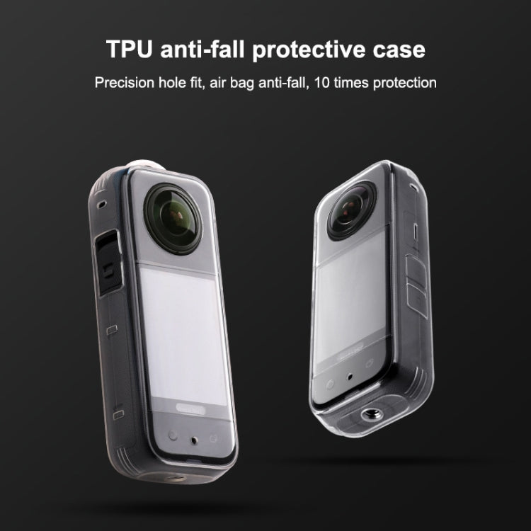 For Insta360 X3 Hollow Clear TPU Protective Case, Hollow Case